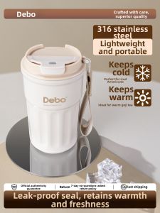 DEBO | Cốc Cách Nhiệt Bảo Quản Lạnh bằng Thép Không Gỉ 316