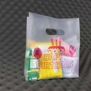 Plastik Dove 20x30 Motif HBD PINK isi 50 Kantong Bingkisan Snack / Tas Souvenir Ultah/Rice Bowl Thinwall