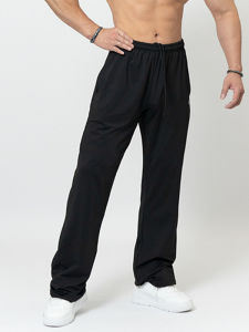 American Style Mens Loose Fit Ice Silk Knife Pants Breathable Fitness Sports Long Trousers High Elasticity Cool Sensation