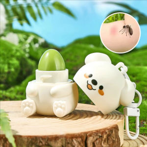 Dorisna Creative Puppy Soothing Comfrey Ointment Pendant Portable Mosquito Repellent & Itch Relief Stick Cream Keychain Pendant