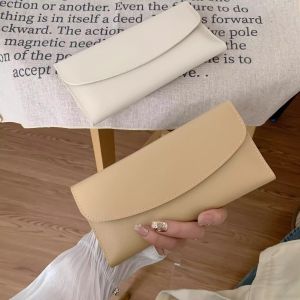 Korean Style Long Soft Leather Wallet Ultra Thin Portable Fashion Card Holder Multi Functional Wallet for Youth Female