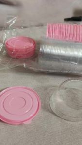 50pcs Clear Plastic Cake Cup Boxes Personal Mini Transparent Cookies Mooncakes Cupcake Containers With Dome Lids Gift Box Party