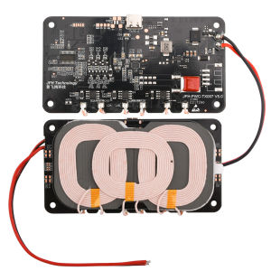 20W High-Power Qi Wireless Fast Charger Transmitter Module Circuit Board Type-C 3-Coil For DIY Car Outdoor Power Supply