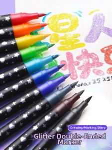 XINBAI | Dual-Headed Flashy Marker Pen for Children