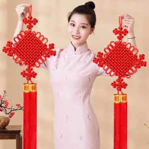 High-End New Year Large Size Living Room Decorative Tassel Hanging Ornament Peace Knot Door Decoration Good Luck Fringe