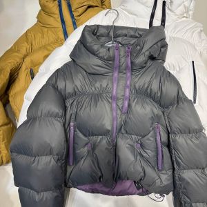 Áo Khoác Nữ Cổ Điển Mùa Thu Đông Áo Phao Dài Tay Có Mũ Áo Khoác Parka Thường Ngày Dày Dặn Ấm Áp Khóa Kéo Áo Khoác Ngoài Nữ