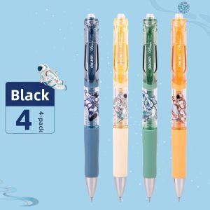 deli | Student Push-activated Quick-drying Smooth Ink Writing Pen with Astronaut Theme 0.5mm