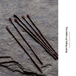 MIBAIYANWU | Muỗng Trà Đồng Thau Vintage Handcrafted