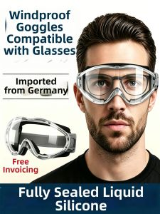 Anti-fog Dust-resistant Goggles for Glasses Wearing and Protection