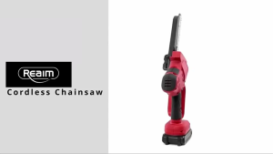 REAIM 1800W Brushless Cordless Chainsaw 12/16 Inch Rechargeable Electric Chain Saw for Wood Cutting Tree Pruning