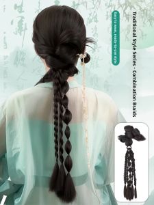 Traditional Chinese Style Bridal Braid Wig