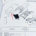 KLIP KANCING PAKU RIVET UNTUK SPAKBOR DALAM MOTOR HONDA CRF 150. 