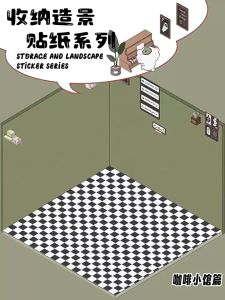 Christmas Elements Miniature Scene Landscape Mini Decompression Handmade Sticker Waterproof Sticker Decor Material Scrapbook Kit