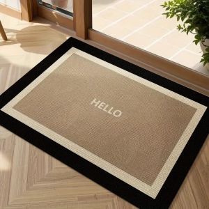 VIKAMA Hello! Welcome To Our Floor Mat - a Durable And Stain-Resistant Indoor And Outdoor Entrance Carpet For Home Decoration.