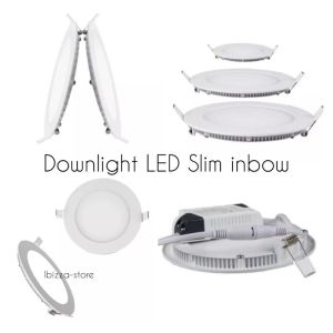 Lampu Downlight LED Panel Inbow 9W Putih Bulat Slim - IBZ