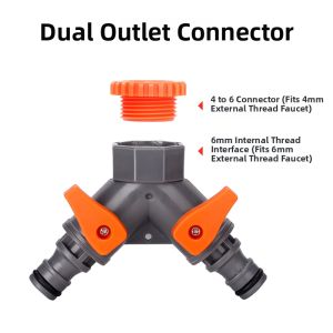 nadster | Valve Controlled Dual-Way Water Distributor Connector