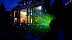 LED Projection Lights Color Rotating Flashing Garden Outdoor Easy to Install