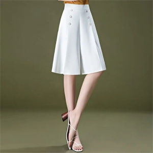 QIAOXIZI | Icy Silk High Waist Loose Summer Shorts