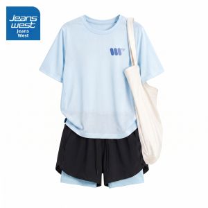 Jeanswest | Quick Drying Cool Sport Suit Women Short Sleeve Shorts