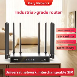 Plery | 4G SIM Card Router WiFi6 Enhanced 8 Antenna