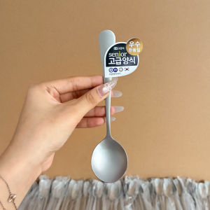 Stainless Steel Thickened Short Handle Spoon Western Dining Soup Spoon Home Use Childrens Rice Drinking Soup Spoon Dessert High Aesthetic Value