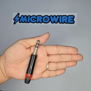 MW LIDGE 6.35mm (1/4") 3-Pole Stereo Male Plug – Solder-Type Audio Connector for Headphone Repair