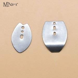 6Pcs Original Stainless Steel Swim Jig Dancer Blades Chatterbait Blades Spinner Blades Freshwater Saltwater Blade Accessories