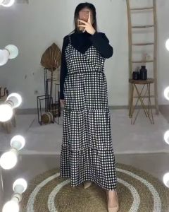 AliMaMa - GAMIS 722 - GRATIS Manset Inner Dalaman - Terusan Perempuan - Pakaian Dress Wanita Murah
