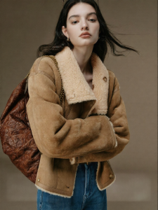 SUSHE | Vintage Warm Two-way Wearable Suede Jacket