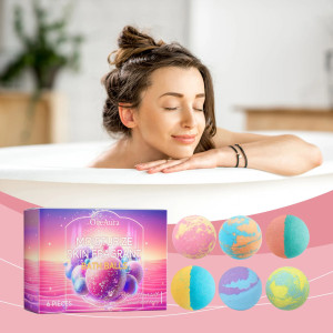 OceAura Bubble Bath Ball Moisturizing Nourishing Plant Floral Fragrance Lasting Fragrance Deep Cleansing Skin Bath Ball