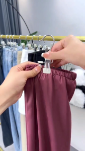 Combo 5 cái Móc Kẹp Đa Năng Chất Liệu Thép Không Gỉ Có Đầu Bọc Silicon Chống Trượt