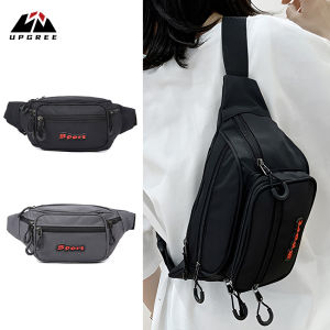 UPGREE กระเป๋าคาดเอวกระเป๋าคาดหน้าอกใส่ได้ทั้งชายและหญิงกระเป๋ากระเป๋ากันน้ำกีฬาลำลองความจุมากกระเป๋าหิ้วสตรีทกระเป๋าสะพายไหล่คาดอกแฟชั่นอเนกประสงค์กระเป๋าคาดหน้าอกฟิตเนสกระเป๋าเดินทางกระเป๋ากระเป๋าธุรกิจสำหรับผู้ชายและผู้หญิง