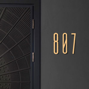 Bronze Number Door Plaque Nordic Entrance Door Room Creative Home Luxury Hanging Plate Modern Style Decorative Hanging Plaque