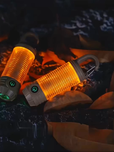 Lampu Lentera Camping LED 2 In 1 6 Mode IPX6 Anti Air Lampu Tenda Senter Baterai Rechargeable 1200 mAh Type-C