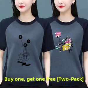 HUAXUNRAN | Comfortable Loose-Fit Cotton T-Shirt for Women