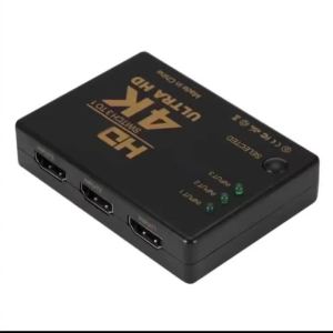 4K 5 In 1 Out HD Video Switcher HDMI-Compatible Splitter 1080P Video Adapter with IR Remote for PS4/3 Laptop PC HDTV Box DVD