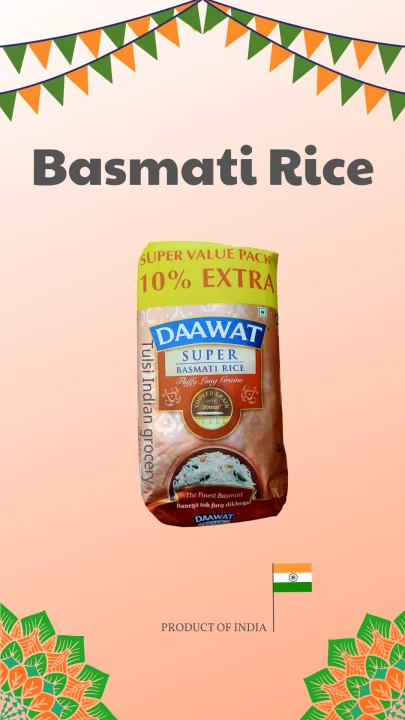 BASMATI RICE DAAWAT EXTRA - GẠO HẠT DÀI ẤN ĐỘ 1KG