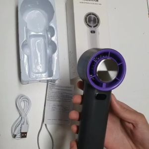 K39 พัดลมมือถือ พัดลมไอเย็น แบบพกพา Cold FAN มีโหมดแอร์และโหมดพัดลมปรับแรงลมได้ 100 ระดับ แบต 3600mAh ใช้งานได้4-6ชมแท้รับประกัน1ปี