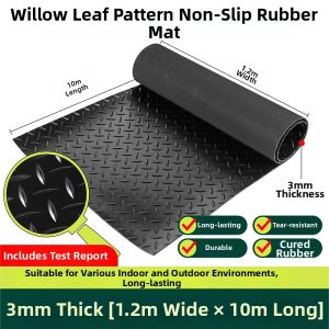 QHRUBBER | Fire-resistant Heat-resistant Thick Insulating Rubber Mat 5mm