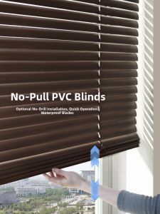 Cordless Hole-Free PVC Light Blocking Venetian Blinds