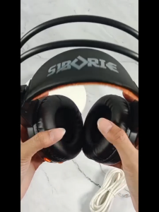 Siborie H5 headphone HIFI Mikrofon Headset 3.5mm steker Tidak ada penundaan Nyaman dipakai