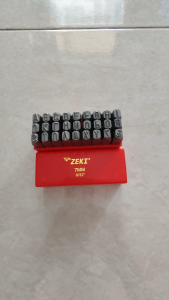 Alat Ketok Huruf 7mm Zeki Japan Letter Punch Zeki Huruf Ketok 7mm Zeki Japan