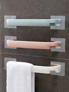 Giá Treo Khăn Tắm Gắn Tường Đơn Giản Sáng Tạo Không Cần Khoan Giá Đỡ Đồ Dùng Vệ Sinh Cá Nhân Gắn Tường Giá Đỡ Khăn