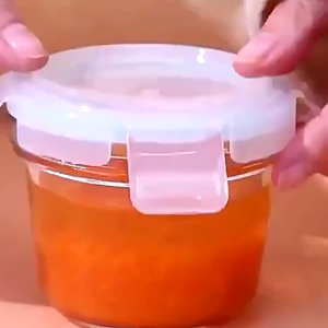 160ML Glass Preservation Box Food Box Glass Baby Food Storage Microwave Airtight Container Food Storage