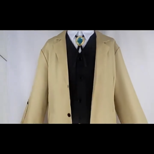 Bungo Stray Dogs Dazai Osamu Cosplay Costume Full set Brown Jacket Coat windbreaker Anime Uniform Men Halloween Costume Party Prop