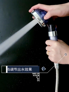 (SG STOCK) 3 Modes Purifying Anion Shower head With Filter Handheld High Pressure Showerhead
