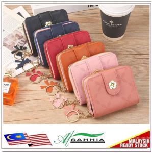 12Y6 Al Sahhia Dompet Syiling Pemegang Kad Wanita ( Rose Lady Womens Multi-slot Card Holder Coin Zip Short Purse ) 12Y6