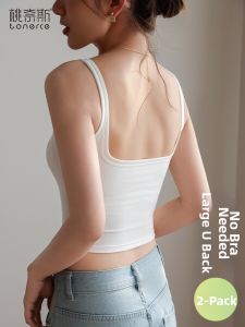 TONERCE | Flattering Padded Square Neck Spicy Style Backless Top