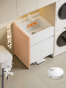 LANGXIANG | Custom Quartz Stone Laundry Balcony Storage Cabinet Honeycomb Aluminum