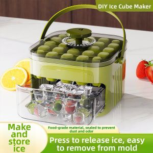 Press-to-Release Food Grade Home Ice Tray